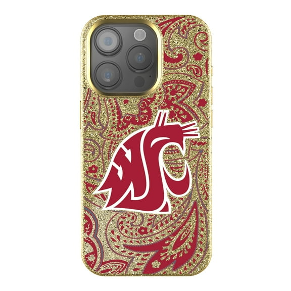 Keyscaper Washington State Cougars Paisley Bling iPhone Case