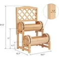 thumbnail image 5 of Kinbor Outdoor Wood Raised Garden Bed Planter Box with Trellis for Climbing Plants Growing, Garden Balcony Patio, 5 of 7
