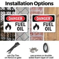 thumbnail image 3 of (2 Pack) Fuel Oil OSHA Danger Sign 18 Inch X 12 Inch Plastic Sign, Weather Resistant, UV Protected for Workplace, Business, and Construction Site, Made in the USA, 3 of 8