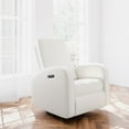 thumbnail image 3 of Storkcraft Santa Monica Infant Power Recliner Swivel Glider with USB, Ivory Basketweave, 3 of 16