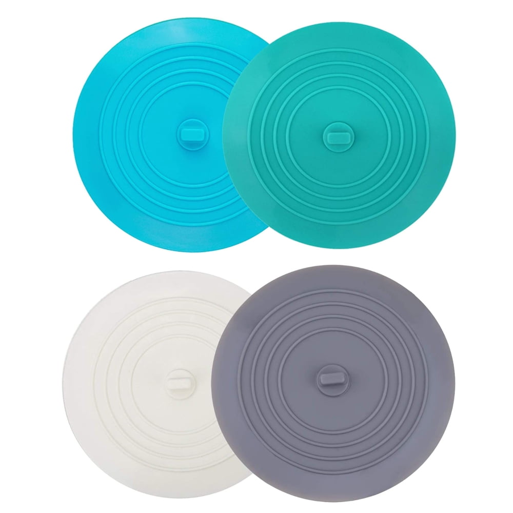 4 Pack Tub Stopper, 6 inches Large Sink Stopper, Silicone Bathtub