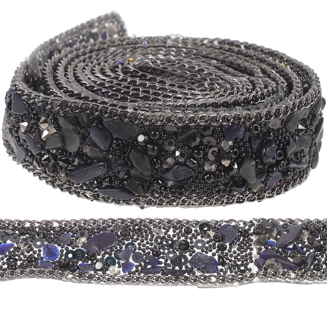 Miangastore Ruban de Strass à Repasser Lot de 1 Bande Rectangulaire Résine Strass pour Artisanat Mariage Fête