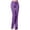 Purple, variant on Vedolay Women's High Waisted Straight Leg Comfy Drawstring Leisure Pants,Black L