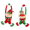 thumbnail image 1 of Juego de 2 alzapaños navideños con hebillas para cortinas, pinzas de sujeción con forma de elfo, adornos navideños para ventanas, adornos navideños, ganchos para cortinas, 1 of 5