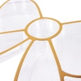 thumbnail image 5 of Bow-Shaped Clear and Gold Plastic 12" x 10.51" Serving Tray, by Way To Celebrate, 5 of 6