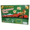 29-Piece Red and Blue Battery Operated Christmas Train Set 10"