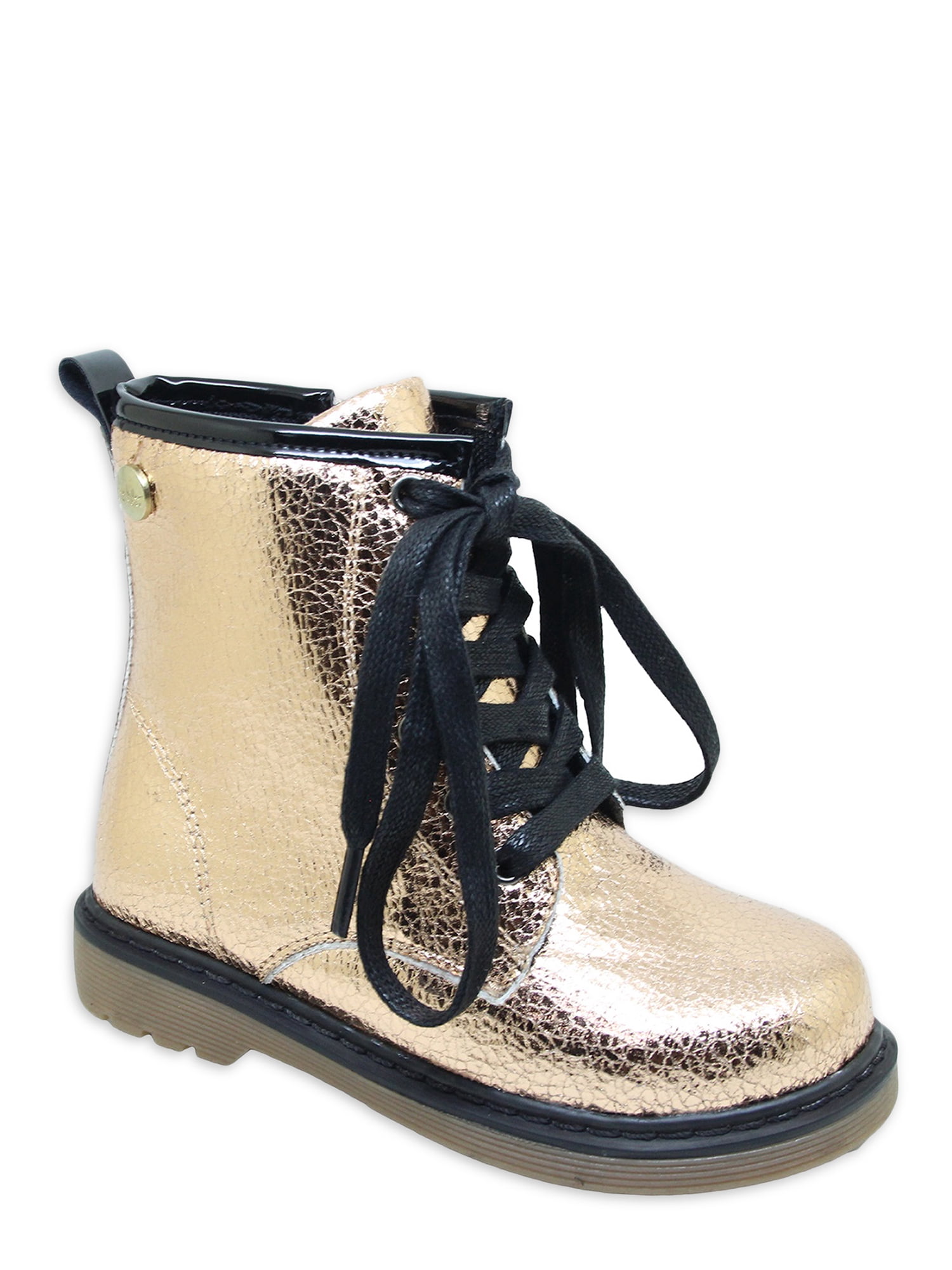 NICOLE MILLER FASHION ROSE GOLD LACE UP 