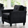 thumbnail image 3 of LifeStyle Solutions Hartford 2 Piece Microfiber Loveseat and Chair Set in Black, 3 of 3