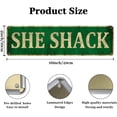 thumbnail image 3 of shiyou-She Shack Metal Sign, Woman Cave, She Shed, Rustic Decor, 4" x 16", 3 of 4