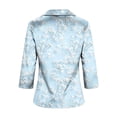 thumbnail image 6 of TaTaai Women's Fashion Spring/Summer Fashion Printed 3/4/7 Sleeve Collar Deep V-neck Top Gift, 6 of 6