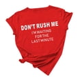 thumbnail image 1 of Hauts d'Été pour Femmes 2023, Chemise à Manches Courtes avec Impression de Lettres, Blouse Décontractée, 1 of 3