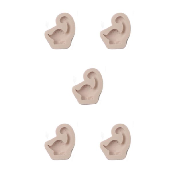 Wosthever Molde de silicona de dibujos animados Vacaciones Hotel Comedor Bar Café Cocina Pastel Pudín Molde Decoración Gris claro 6 Type2 NO2
