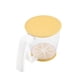 thumbnail image 2 of Yuarrent Taza de mano Tamiz de harina Tamiz de malla de polvo Colador de harina de plástico Suministros para hornear Herramientas con tapa Herramientas y accesorios para hornear Yuarrent HA1306-00B, 2 of 6