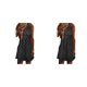 thumbnail image 4 of Vestido corto Qarigey estampado para mujer cuello Halter S M L XL 2XL 3XL 4XL 5XL, 4 of 6