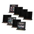 thumbnail image 1 of 8 Mini Blackboard Logos -13 X 15 Cm - Small Double-sided Desktop Blackboard With Wooden Support - Message Board For Weddings, Birthday Parties, And Fo, 1 of 5