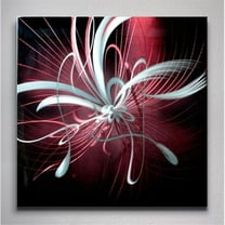 Metal Artscape MA10076 32 X 32 in. Starburst Purple Single-Paneled Handmade Metal Wall Art