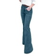 thumbnail image 2 of KVMeteor Womens Jeans Denim Flared Pants Wide Leg Trousers, 2 of 6