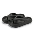 thumbnail image 6 of Luxtrada Flip Flops Summer Casual Thong Slippers Outdoor Beach Sandals EVA Flat Platform Comfy Shoes Women Couple Thick Soled Soft Leisure Anti-Slip Flip Flops, 6 of 10
