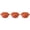 Orange, variant on The Pioneer Woman .5 Quart Pumpkin Stoneware Mini Cocottes with Lids, Linen, Set of 3