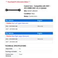 thumbnail image 2 of Control Arm - Compatible with 2007 - 2013 BMW 328i 3.0L 6-Cylinder 2008 2009 2010 2011 2012, 2 of 2