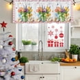 thumbnail image 5 of 2 Pack Valances for Window, Spring Easter Short Curtains for Kitchen Bedroom Living Room, Colorful Tulip Floral Eggs Pink Plaid Rod Pocket Small Window Treatment Valance Drapes 60 x 18 Inch, 5 of 8