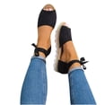 thumbnail image 5 of Sandalias de playa con punta abierta para vacaciones casuales de vendaje sólido para mujer Wmkox8yii ytu7977, 5 of 5