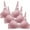 Pink bras, variant on 3pcs Womens Push up Bras Comfort Lightly Lined Underwire Seamless T-Shirt Bra Ladies Girls Compression Wirefree Everyday Underwear Bra