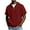 Burgundy, variant on QTBIUQ Mens Summer Hoodie Short Sleeve Zipper Athletic Shirt Waffle Lightweight Breathable Activewear Top for Gym Workout Gray