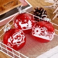 thumbnail image 6 of Qocolhg Indoor Outdoor Christmas Decorations Clearance! Christmas Ball Set 12 Red Christmas Decoration Balls Exquisite Patterns Add Festive Suitable For Christmas Tree Decoration And Home Furnishings, 6 of 6
