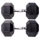 thumbnail image 2 of Par de Mancuernas Hexagonales UNIFITNESS Negro de 25 kg, 2 of 4