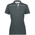 thumbnail image 4 of Holloway Sportswear 3XL Womens Defer Polo Graphite/White 222761, 4 of 5