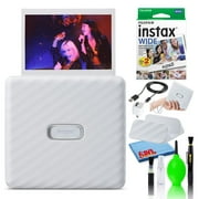 Fujifilm Instax Link Wide Smartphone Printer (White) with 20-Films