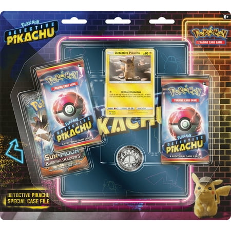 Pokemon Detective Pikachu Special Case File TCG: 3 Booster Pack + Movie Binder
