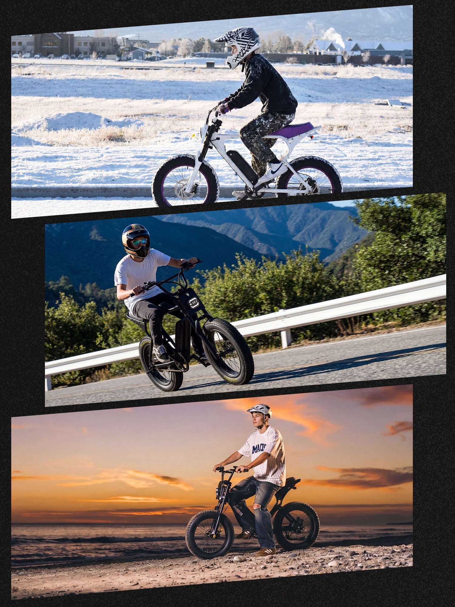 MACFOX X1S Adult Electric Bike, 750W, 20 MPH Max Speed, 28-56 Mile Range (PAS1), 20"x4" Fat Tires, City & School Commuting, UL2849, Class-2