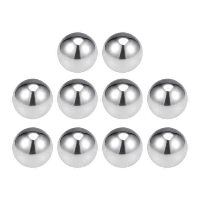 Uxcell Boules de Roulement Métriques en Acier Inoxydable 304 Grade G100 Boules de Précision 12mm /0.47 Pouces
