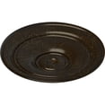 thumbnail image 3 of 40 1/4"OD x 3 1/8"P Small Classic Ceiling Medallion (Fits Canopies up to 10"), Hand-Painted Stone Hearth Crackle, 3 of 6