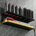 thumbnail image 4 of Hyasfey Wall Mounted Hair Dryer Storage Rack Strong Load-bearing Easy to Install Bathroom Multi-functional Straightener Hair Tool Organizer, 4 of 8
