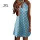 thumbnail image 3 of Qarigey Vestido informal con estampado sin mangas bohemio elegante estético vestido playero fiesta de vacaciones ropa de moda de verano Vestidos Azul claro 2XL Qarigey AP010895-45, 3 of 6
