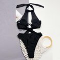 thumbnail image 6 of Elainilye Fashion One Piece Bathing Suit for Women Sexy Bandage Hollow Out Bikini Push-Up Padded Swimwear Swimsuit Beachwear,Black, 6 of 9