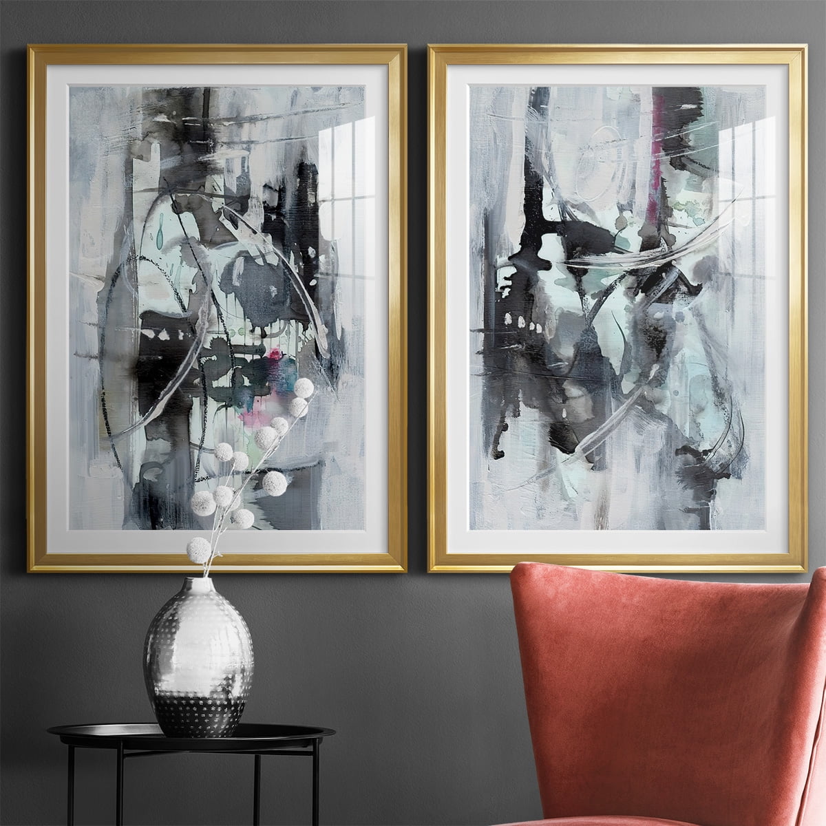Wexford Home Indian Lore I Premium Framed Print, 22.5" x 30.5" - Ready to Hang, Gold (Set of 2)