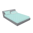 thumbnail image 2 of Ambesonne Retro Fitted Sheet & Pillow Sham Set, Aqua Celtic Patterns, Queen, Blue White, 2 of 2