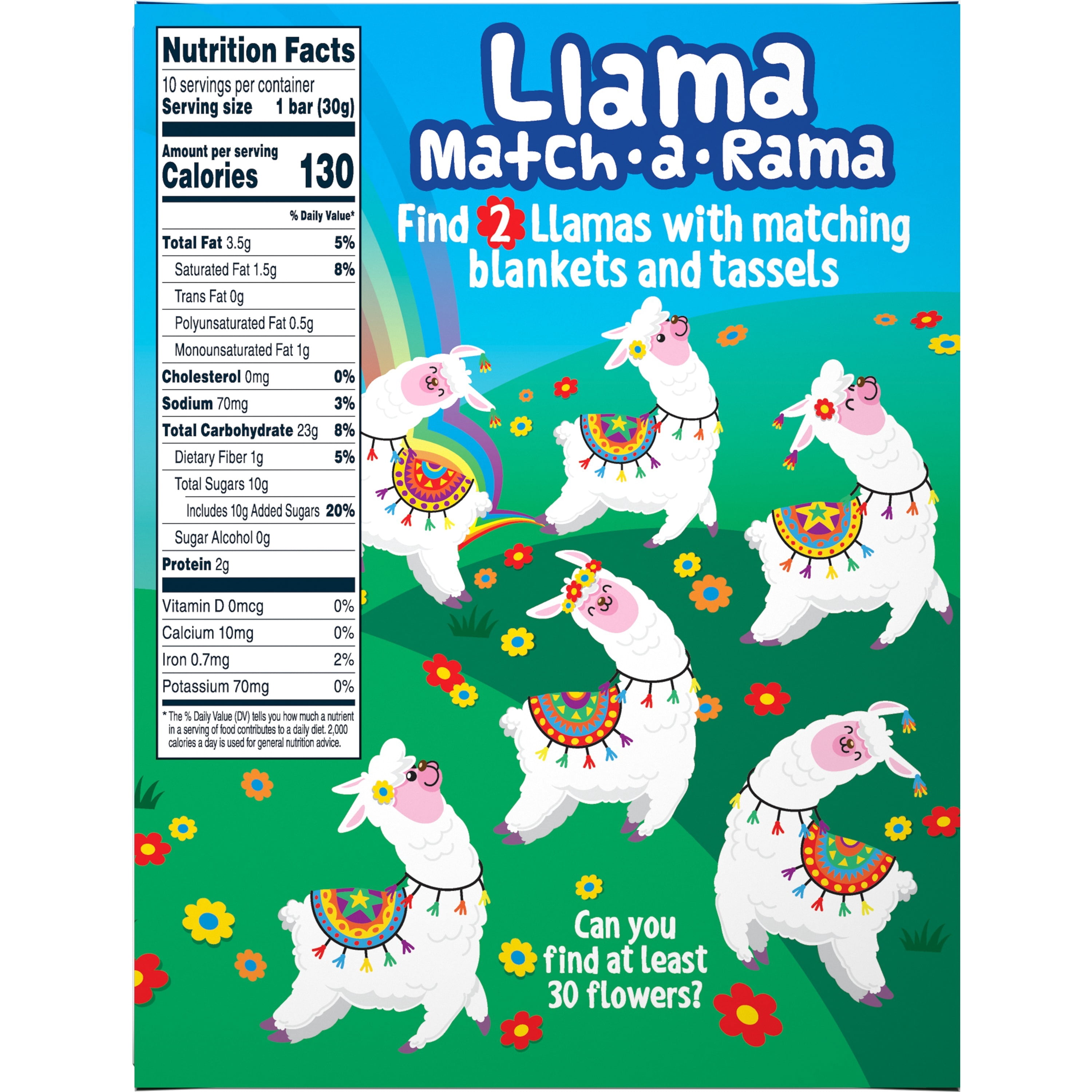 Quaker Chewy Dipps Llama Rama Granola Bars, 10 Pack
