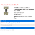 thumbnail image 2 of HVAC Blower Motor and Wheel - Compatible with 1988 - 1993 Mercedes-Benz 300CE 1989 1990 1991 1992, 2 of 2