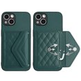 thumbnail image 6 of for iPhone 14 Slim Case with Card Holders and Strap for Women, iPhone 14 Phone Case Wallet PU Leather Kickstand RFID Blocking Flip Shockproof Wallet Case - Green, 6 of 11