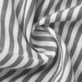thumbnail image 6 of VEKDONE Womens Cotton Linen Stripe Shirts Short Sleeve Button Down V-Neck Blouse Casual Loose Fit Breathable Tunic Tops Summer Beach Vacation Shirt Gray XXL, 6 of 7