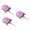No. 6 pink purple, variant on 3Pcs Artificial Rose Boutonnieres Groom Flower Fake Berries for Rhinestone Corsa