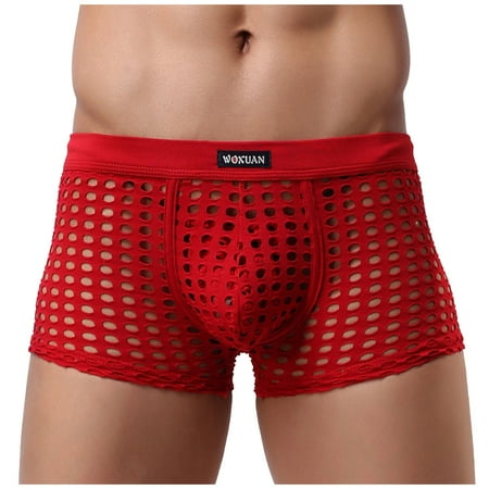

DORKASM Boxer Briefs Men Underwear Pack Comfortable Breathable Underwear Men Underwear for Men Red L