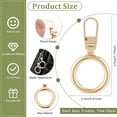 thumbnail image 2 of 20Pcs 5 Colors Zipper Pull Replacement Round Ring Shape Geometric Circle Metal Zipper Tab Repair for Jackets Luggage Backpacks Purses Boots Pants, 2 of 6