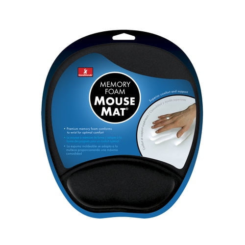 HandStands Memory Foam Mouse Mat, Black