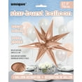 thumbnail image 5 of Large Foil 12 Point Star Balloon, 27 in, Gold, 1ct, 5 of 7